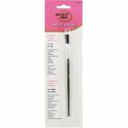 GOURMETGALLEY 1 0.25 in. Finest Flat Pure Bristle Artist Brush GO3577902